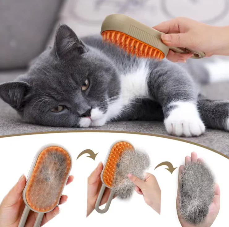 SteamPet Brush™ Cepillo para mascota con vapor relajante