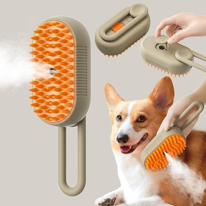 SteamPet Brush™ Cepillo para mascota con vapor relajante